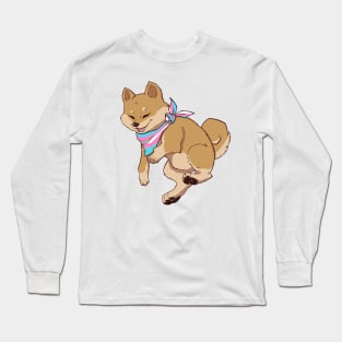 Transgender Pride Shiba Inu Long Sleeve T-Shirt